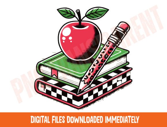 Apple Bow Png and Girl Apple Png: A Versatile Design for Back-to-School Creations