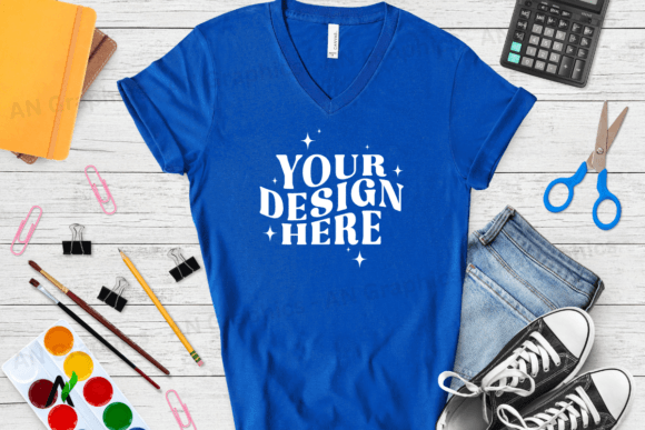 Bella Canvas 3005 V-Neck Mockup - 035: A Versatile Tool for Designers and Creators