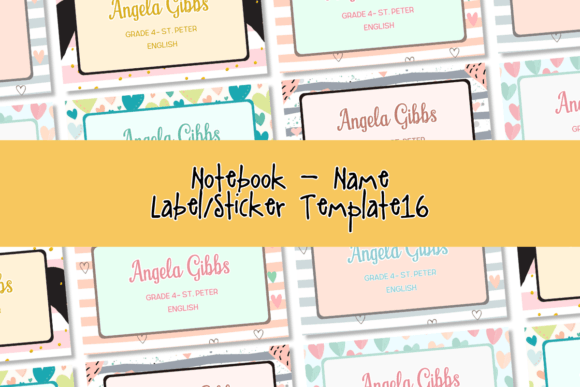 Canva Template - Name Labels16 PLR: A Back-to-School Essential for Creative and Practical Use