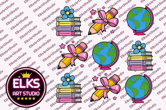 Coquette Teacher Pencil Bow PNG School