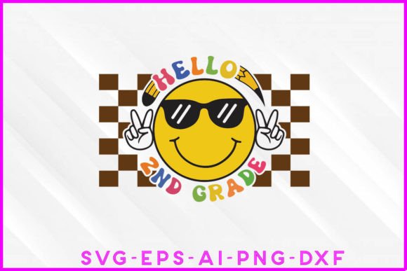 Hello 2nd Grade Groovy Design