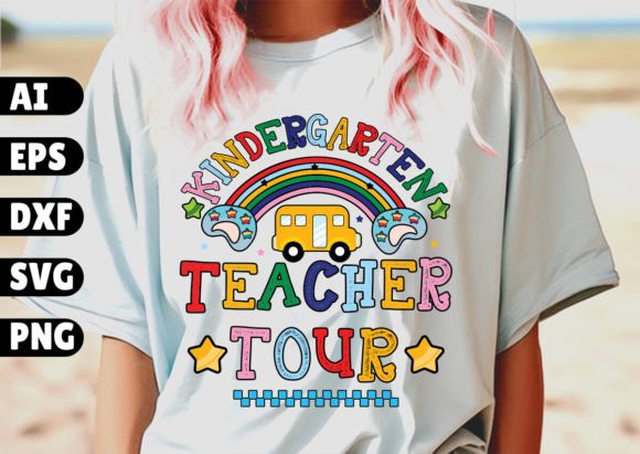Kindergarten Teacher Tour School Svg