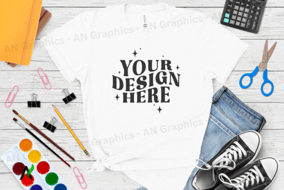 Mastering T-Shirt Design with the Bella Canvas 3413 Female Mockup - 044