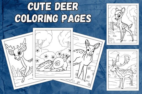 PreK Cute Deer Coloring Pages Printable: A Creative Resource for Preschoolers