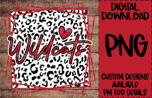 Wildcats Red School Mascot